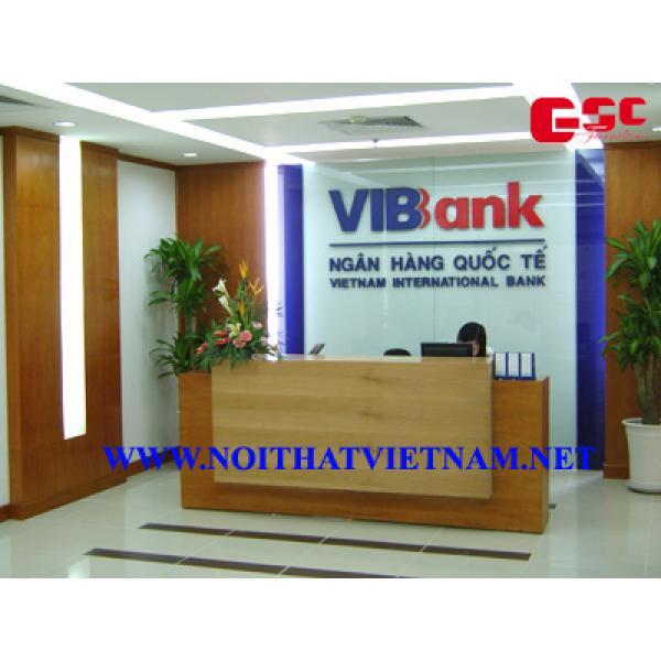 Bàn quầy lễ tân ngân hàng VIB Bank GSC-LT99