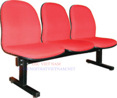 Ghế phòng chờ chân tăng chỉnh, đệm tựa liền bọc., 3 chỗ&nbsp;PC203N