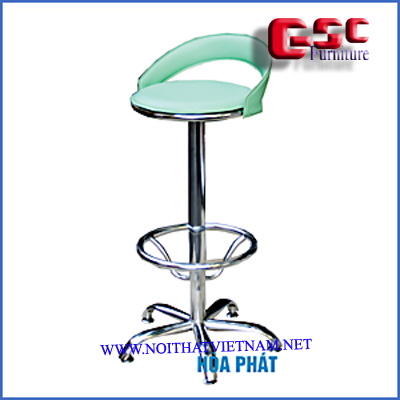 Ghế chân cánh hoa CM 01 mạ, đệm tựa PVC dày&nbsp;SB10