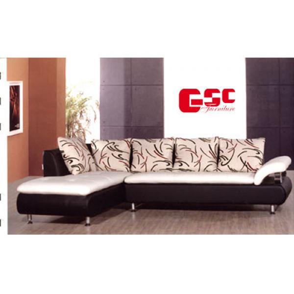 Sofa da cao cấp màu trắng đen SFD1