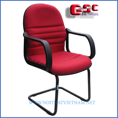 Ghế họp lưng liền, bọc nỉ có đương may kẻ ngang&nbsp;SL712HS