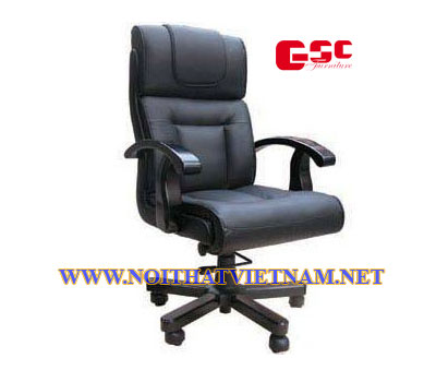 Ghế da cao cấp tay gỗ hình cánh én Hòa Phát&nbsp;TQ10
